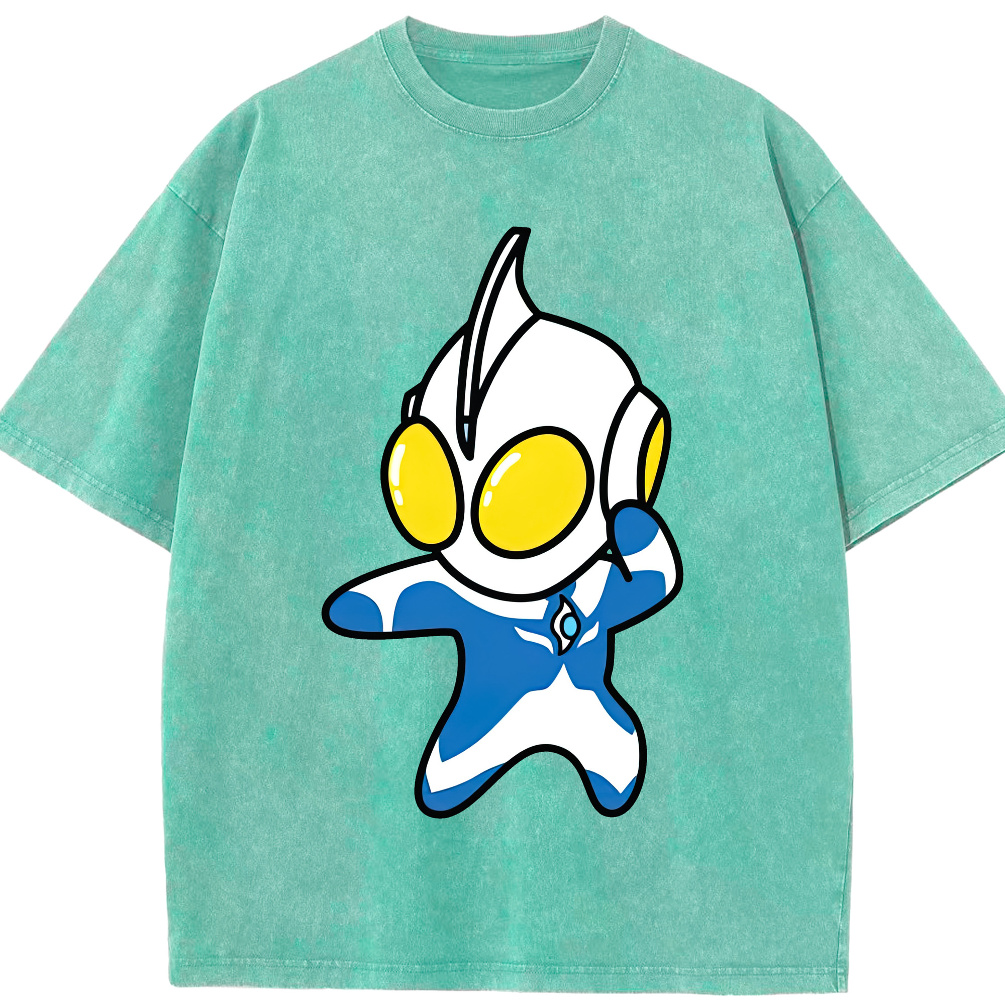 （画像用） ウルトラマン Ultraman 綿100% ヴィンテージ風 半袖Tシャツ（フロントプリント）